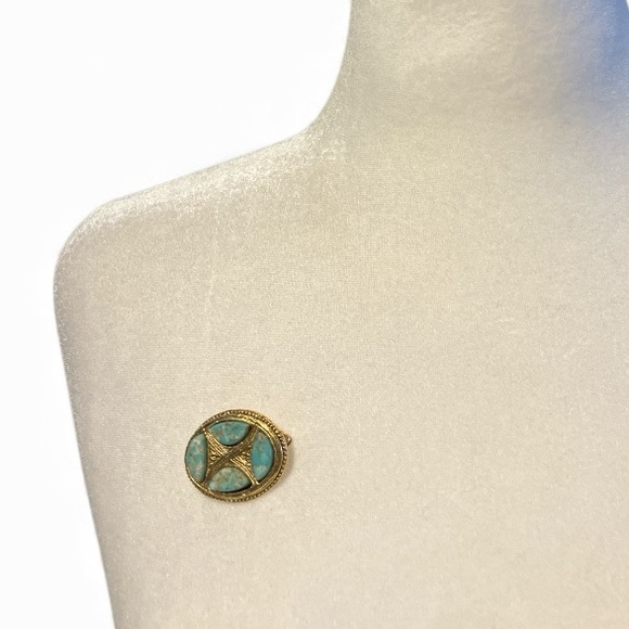 Vintage Miracle Signed Celtic Brooch Pin - Irish Scottish Bronze Age Revival - Picture 3 of 4